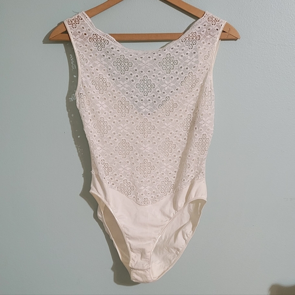 Vtg Lace Bodysuit Lynn La Cava - Picture 2 of 5